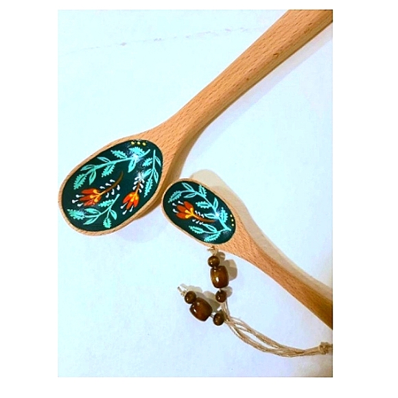 Sold on Mercari Hand Painted Wooded Spoons - Picture 2 of 5